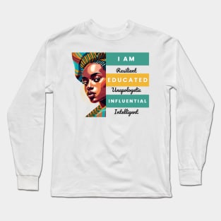 I Am Black Woman Afrocentric Long Sleeve T-Shirt